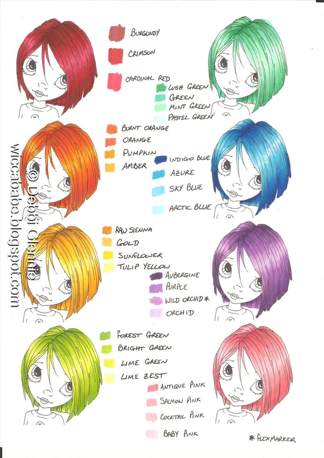 Wiccababe's Tutorials: Rainbow Hair