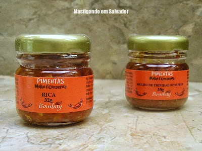Bombay Herbs & Spices: Potes com as Pimentas Rica e Trinidad Scorpion