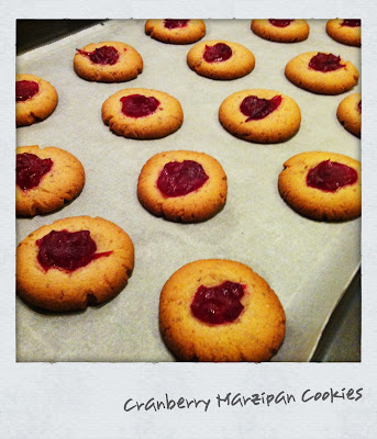Cranberry Marzipan Cookies