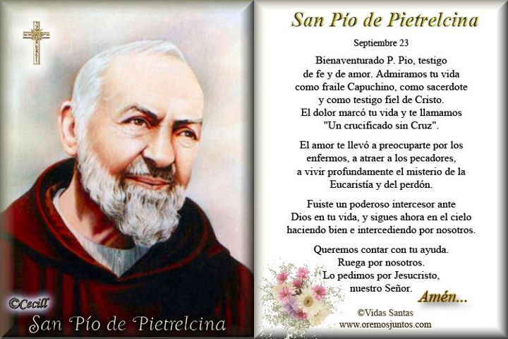 El Padre Pio De Pietrelcina Novena A San Pio De Pietrelcina Santo De Los Enfermos Y La Confesion