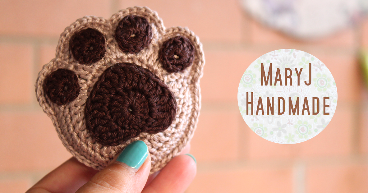 MaryJ Handmade: Zampa alluncinetto / How to crochet a paw