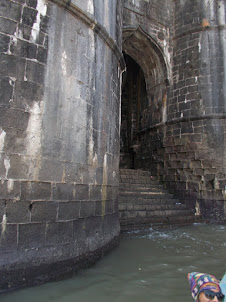 Narrow Concealed entrance to Janjira Fort.