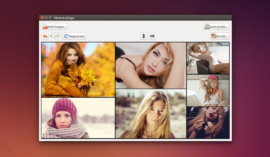 PhotoCollage in Ubuntu