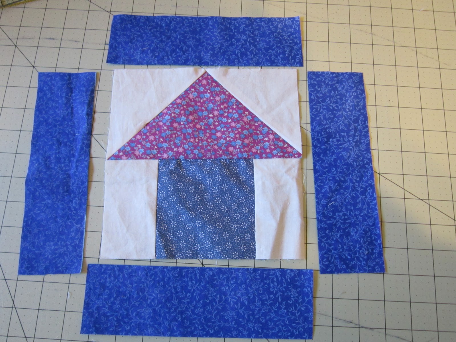 Missy's Homemaking Adventures Birdhouse Quilt Progress