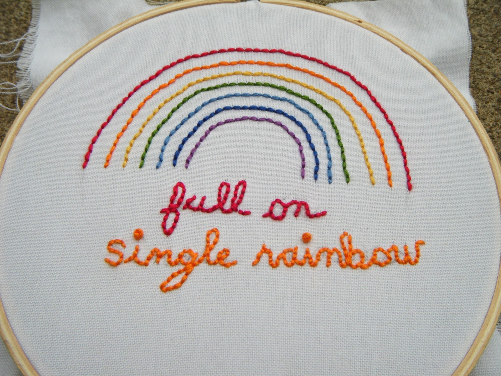 What About Pie Hand Embroidery Show and Tell