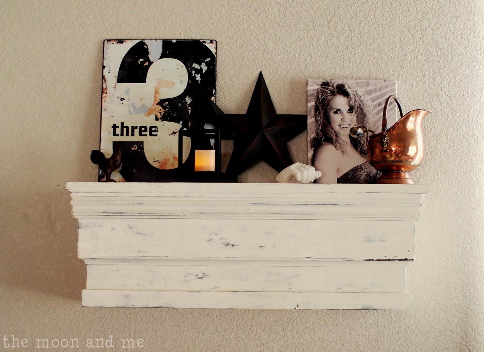 The Moon and Me How To Build A Chunky Salvage Style Shelf