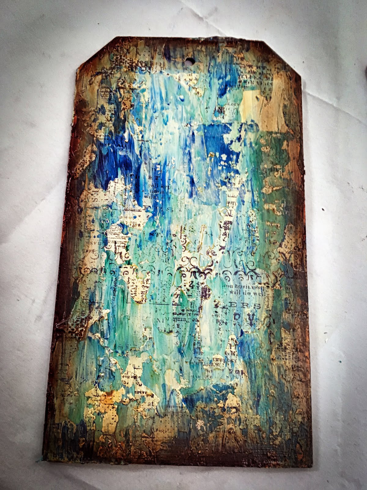 Andy Skinner Quick Mixed Media Background Tutorial