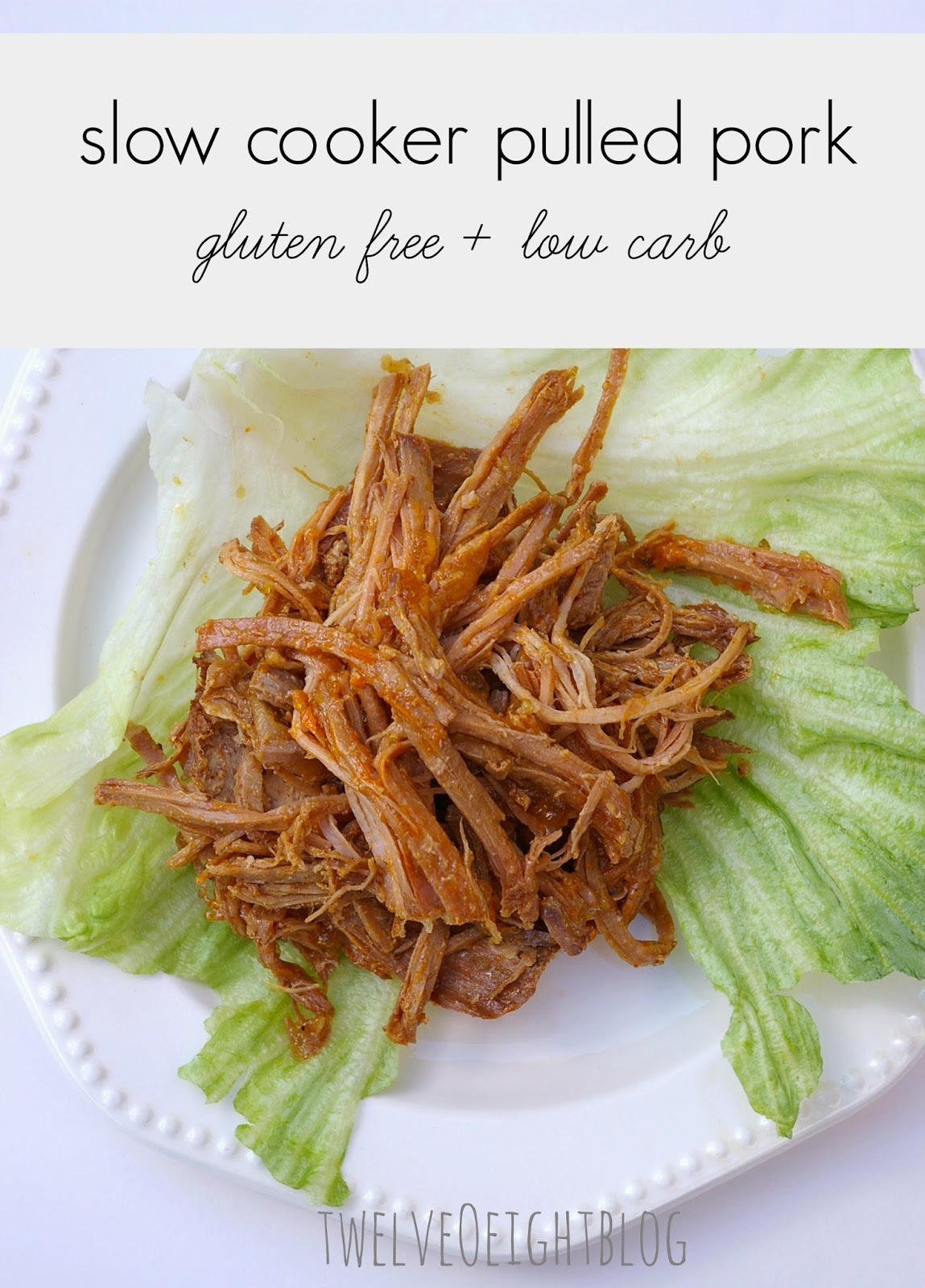 Slow cooker pulled pork recipe gluten free + low carb