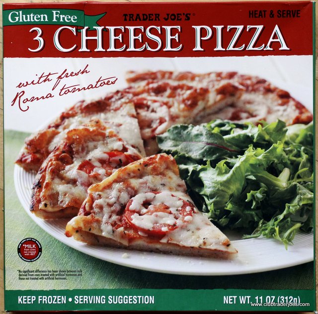 Trader Joe's List Trader Joe's Gluten Free 3 Cheese Pizza