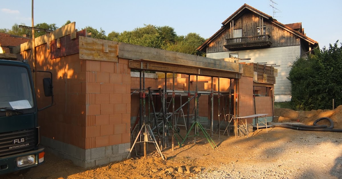 AuA's Baublog: Ringanker Garage und Werkstatt sind fertig