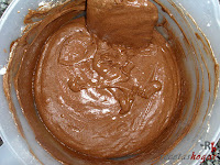 Tarta puro chocolate-claras mezcladas
