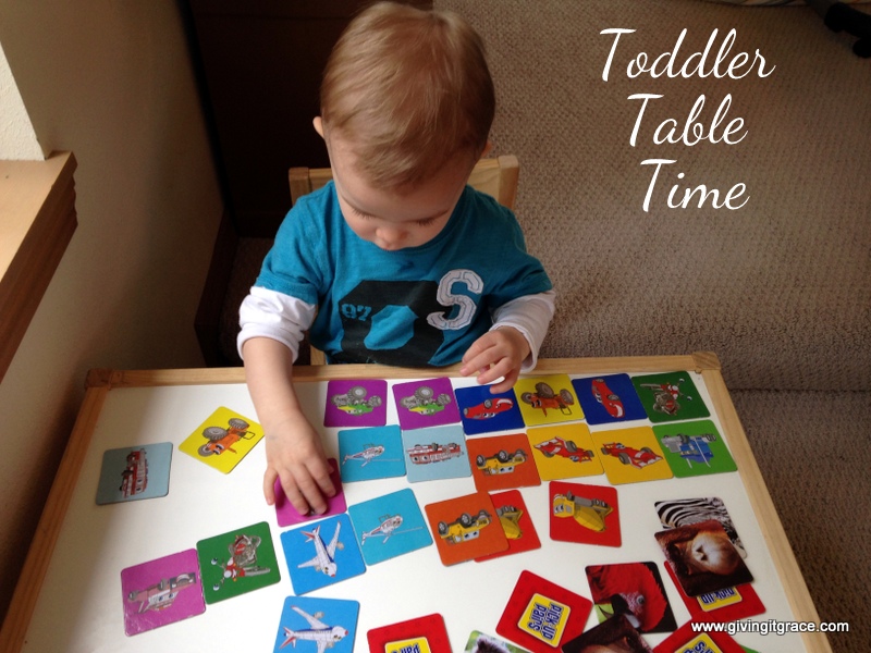 Giving it Grace Toddler Table Time How to Get Started