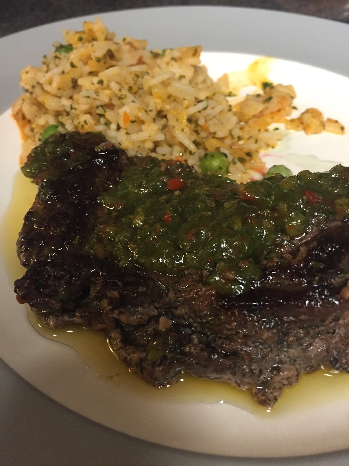 Review Trader Joe's Herb & Garlic Sirloin Steak with Chimichurri Sauce
