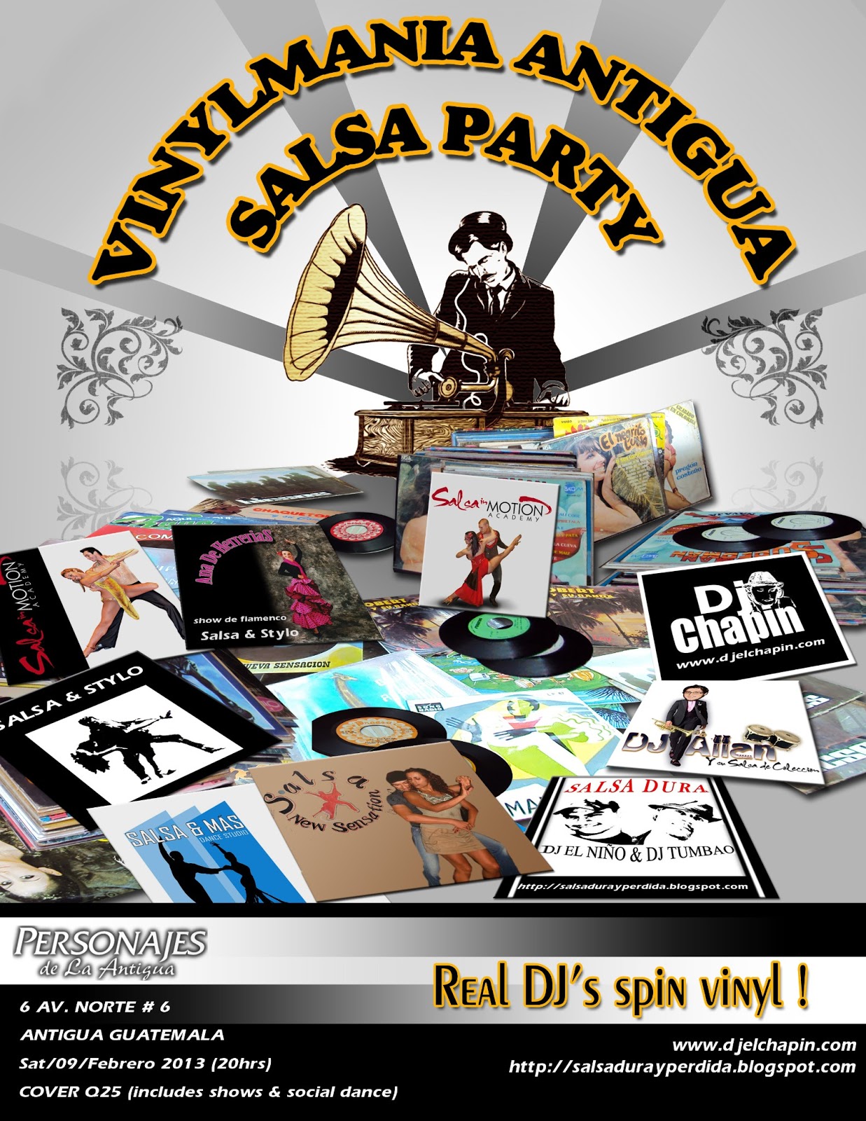 Salsa Dura y Perdida VINYLMANIA ANTIGUA, SALSA PARTY