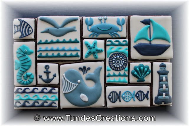 Nautical puzzle cookies by Tunde Dugantsi