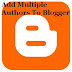How to add multiple authors in blogger