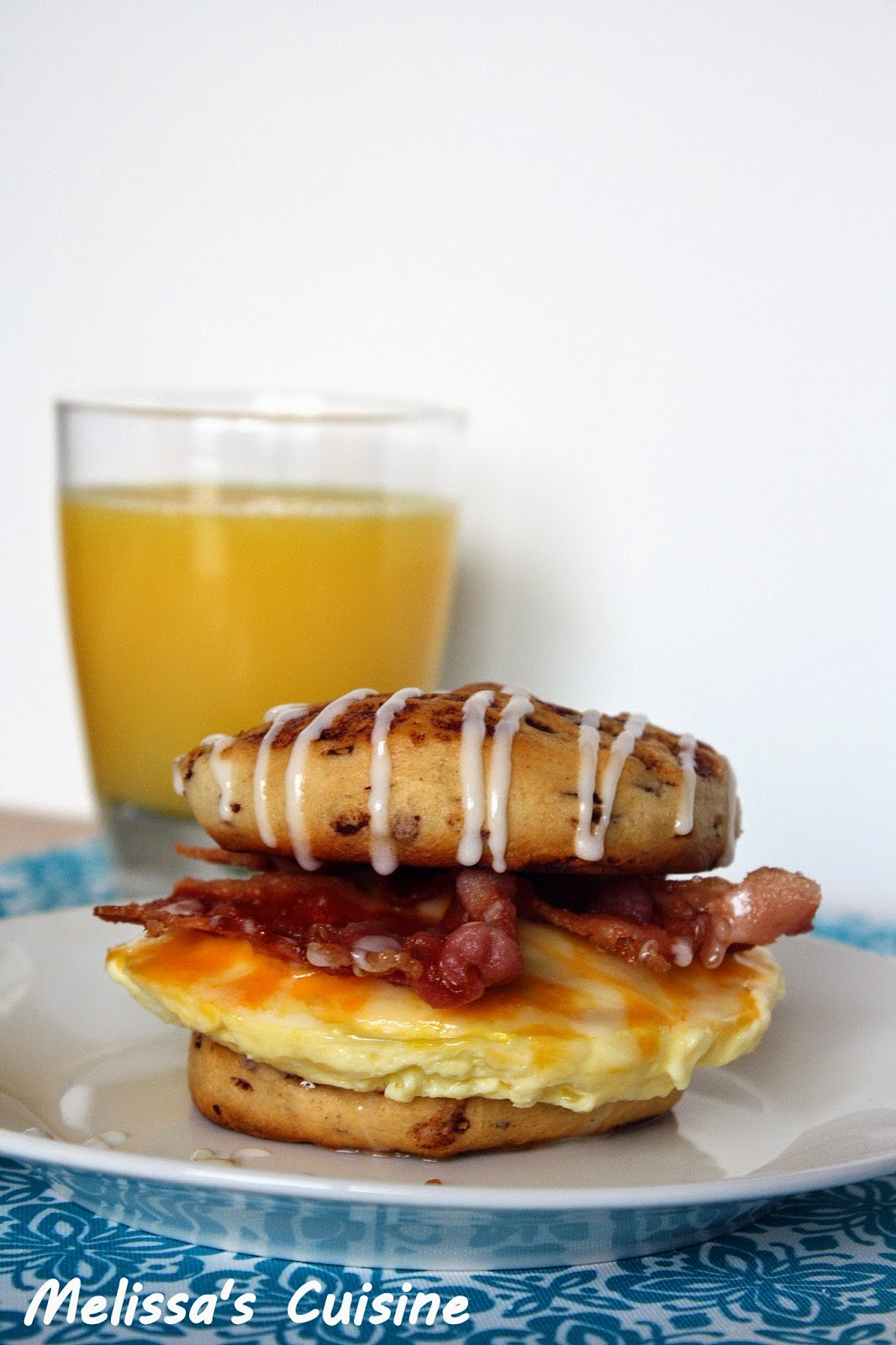 Melissa's Cuisine Cinnamon Roll Breakfast Sandwich