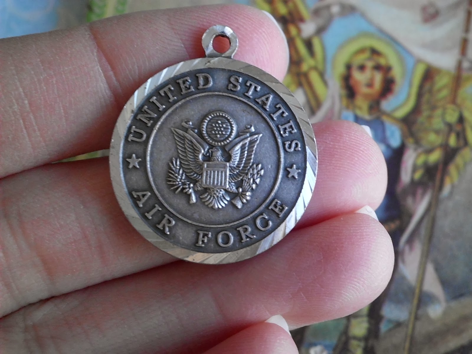 Vintage Religious Medals Vintage STERLING United States Air Force St