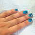 Easy Party Nail Art for Beginners (Blue and Black)