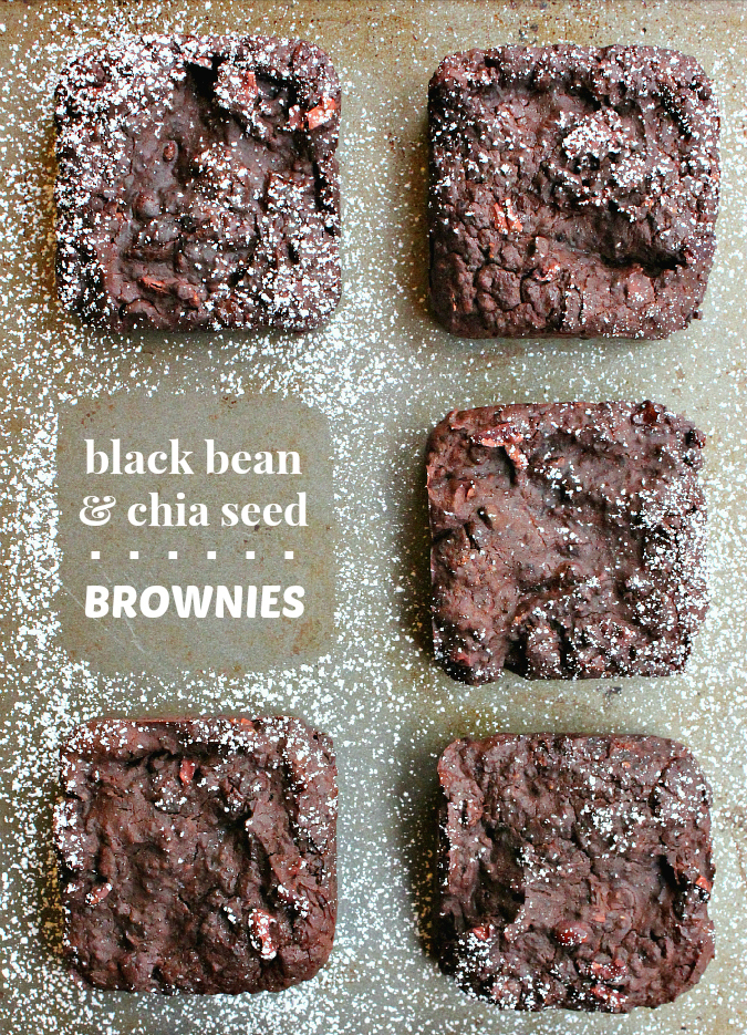 love, laurie black bean chia seed brownies
