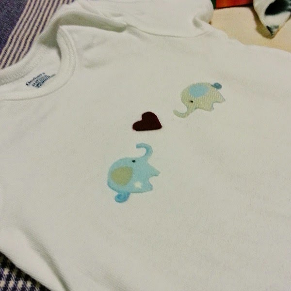 Stephanie & Mike's Baby Shower // "Elephant Love" Onesie Stephanie & Mike's Baby Shower // "Elephant Love" Onesie