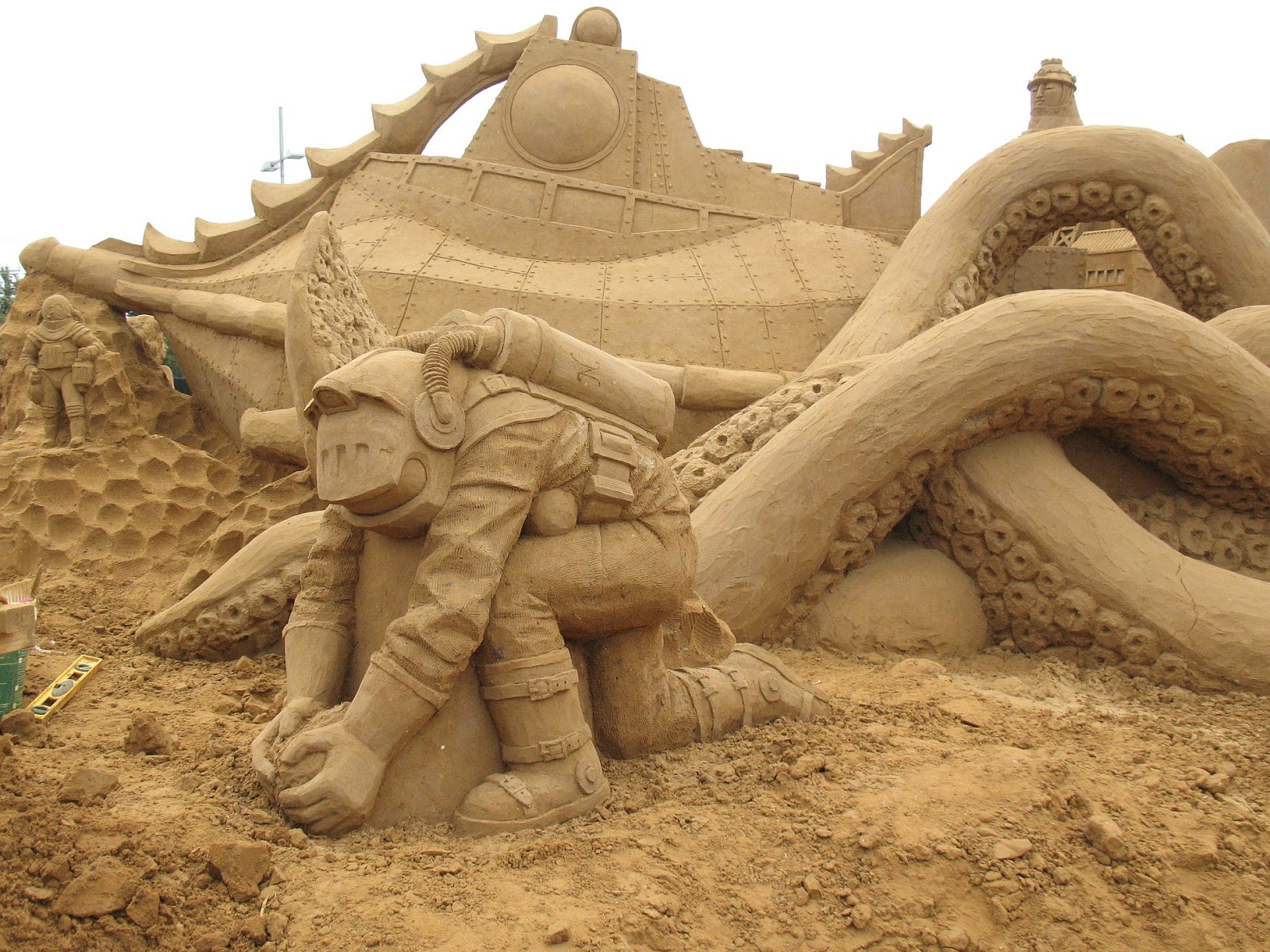 The amazing adventures of Cazzbo Sand Sculptures (Frankston Beach)