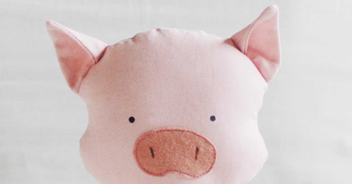 Elf Pop Pig Sewing Pattern P is for pig pdf sewing pattern pig sewing pattern pig softie