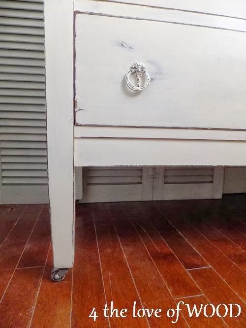 4 the love of wood HOW TO PAINT A SHABBY CHIC WHITE DRESSER annie