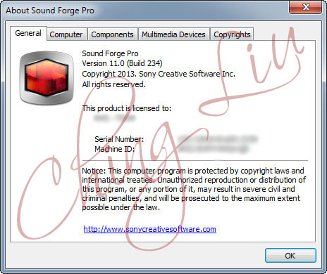 sound forge pro 11 o serial number