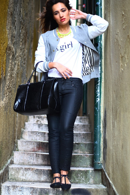 Rihanna for River Island Varsity jacket Rihanna for River Island