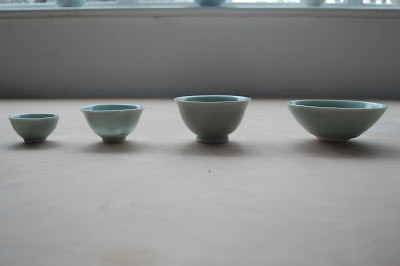 celadon teacups