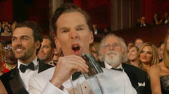 El borracho de Benedict Cumberbatch en los premios Óscar El borracho de Benedict Cumberbatch en los premios Óscar