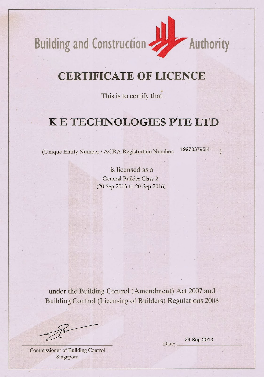 certification bca certificate of licence bca certificate sample