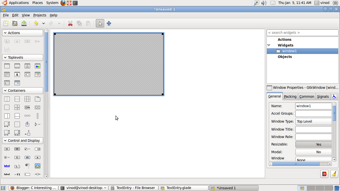 GLADE GUI TUTORIAL Text Entry Using Glade