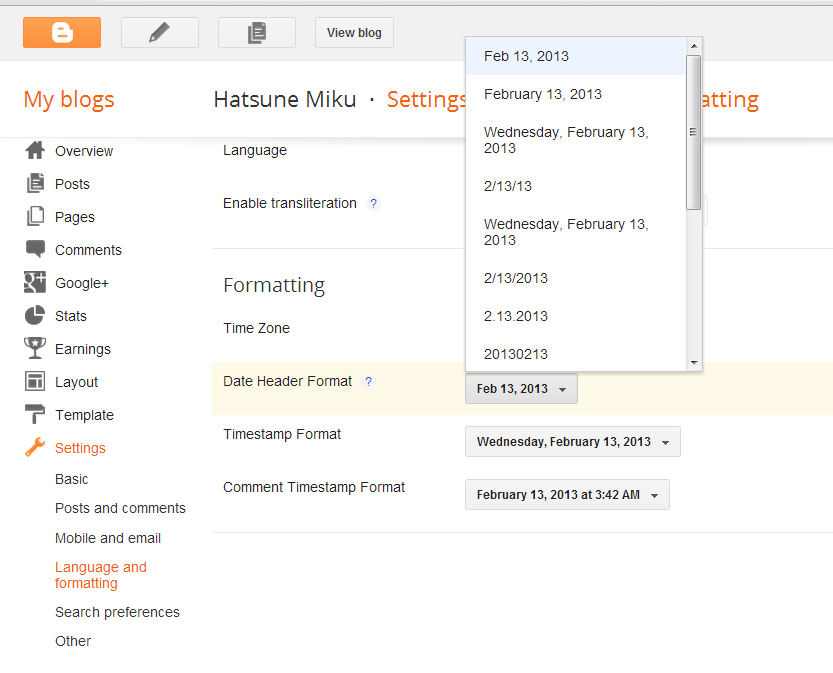 Blogger Template
