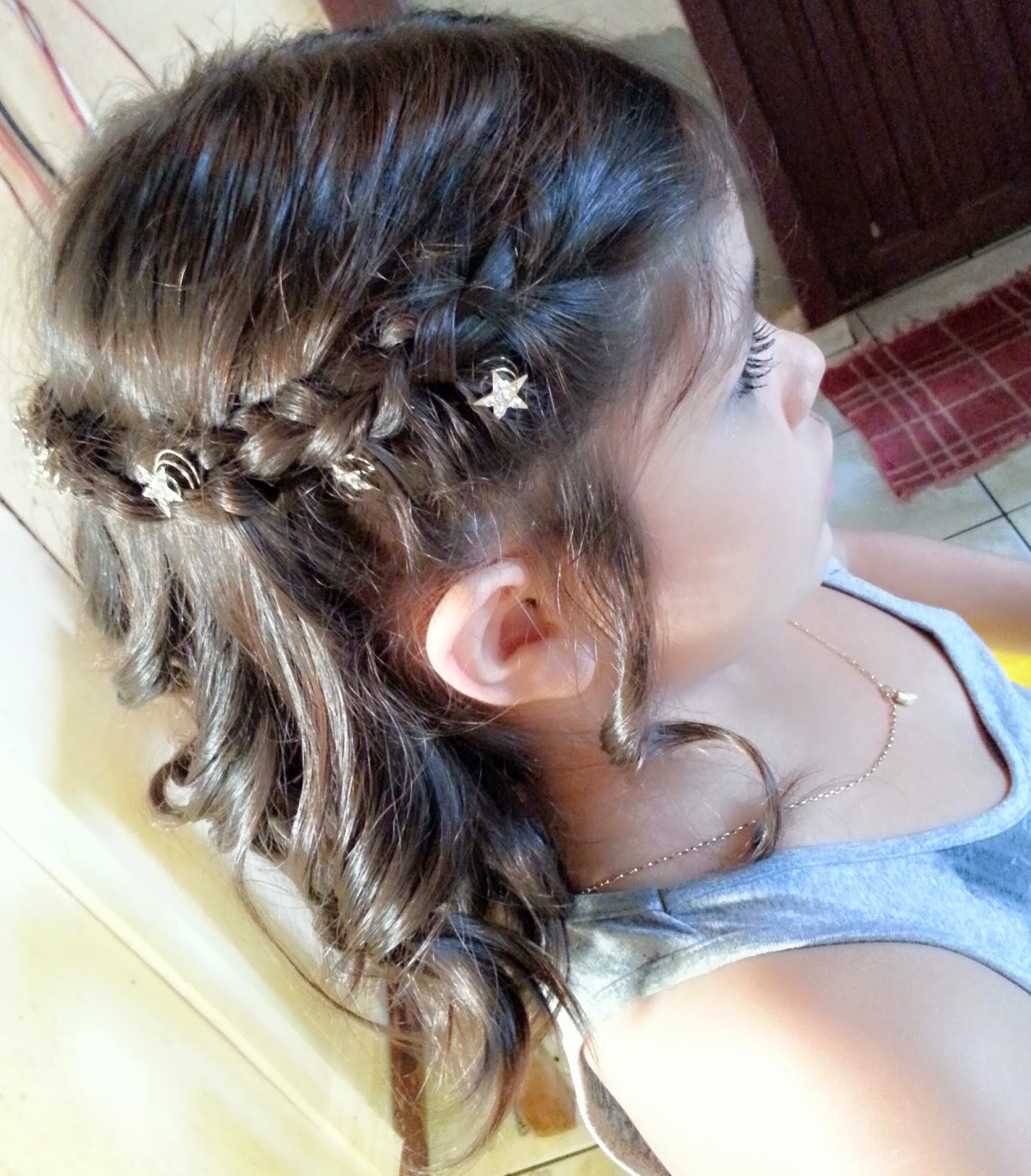 penteado simples pra formatura infantil