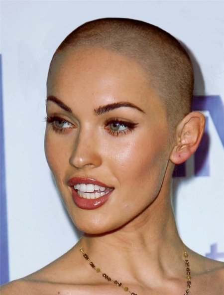Megan Fox Bald Look Without Hair 18