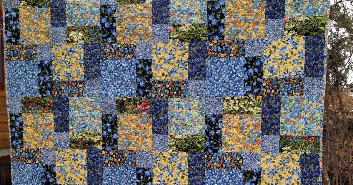 Starwood Quilter Texas Wildflowers Disappearing 9Patch Quilt and Mary Dell's Great State of Texas