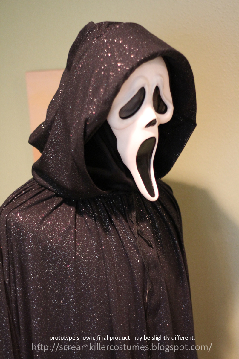 Scream Replica Costumes & Props SCREAM KILLER COSTUME (SPARKLE VERSION)