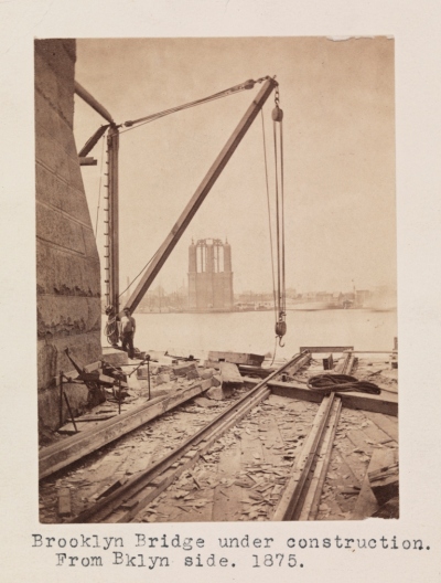 This is What Brooklyn Bridge  Looked Like  in 1875 