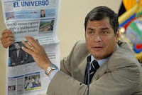 Rafael Correa fustiga la prensa
