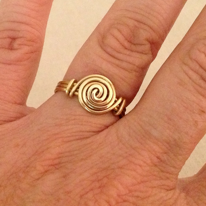 Spiral Swirl Ring by Lisa Yang Jewelry