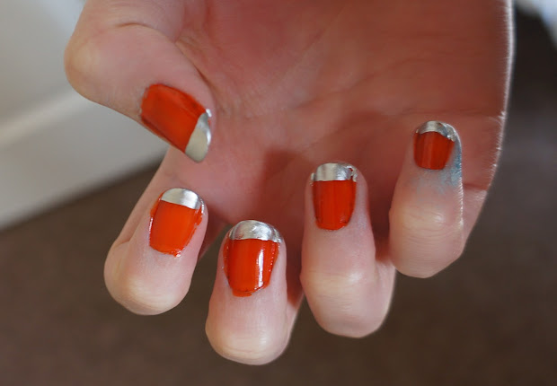 lolly's nail paints orange chrome