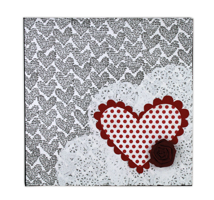 Crafts Direct Blog 14 days of love Valentine Canvases.