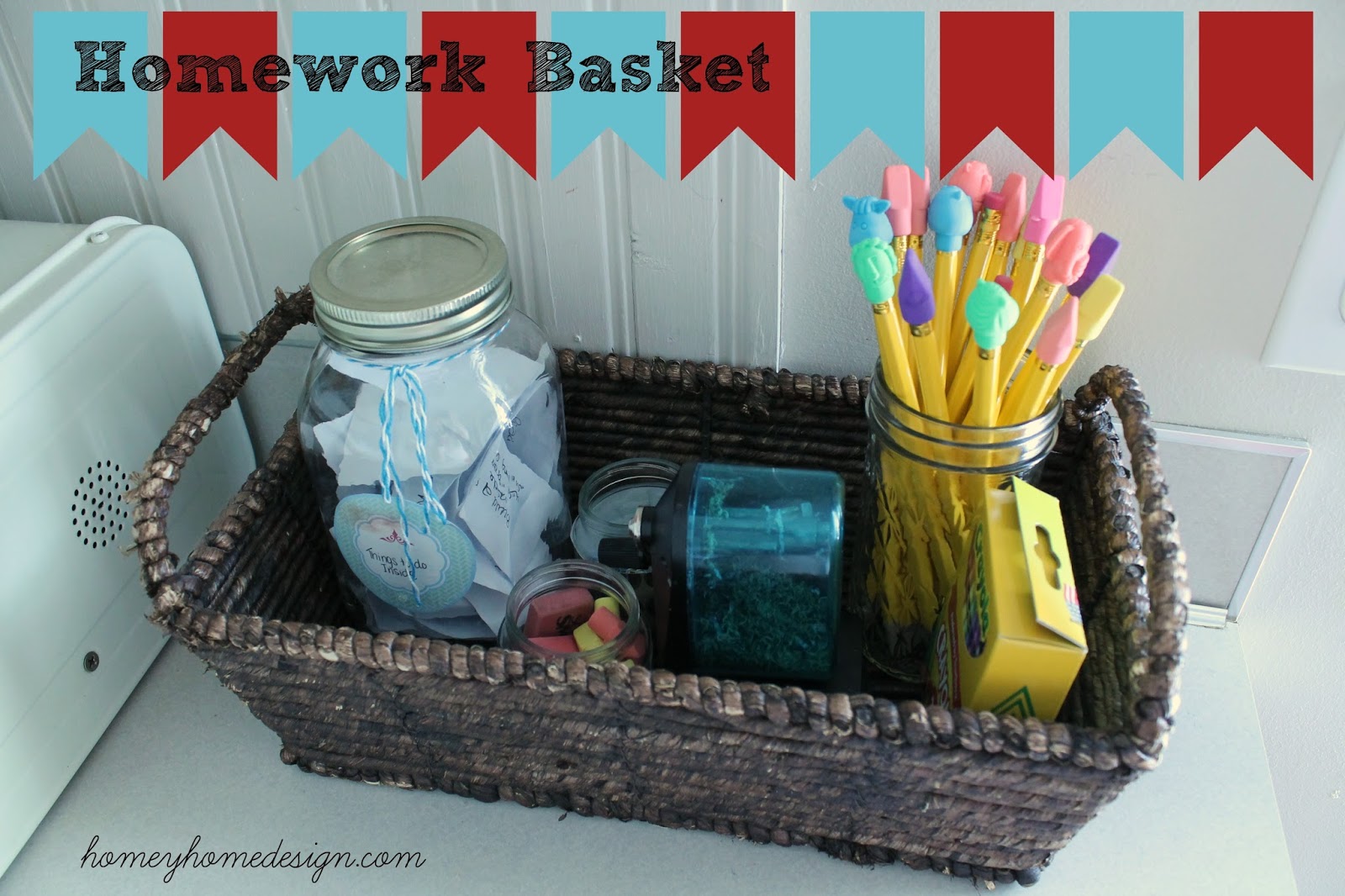 homey home design A Homework Basket