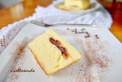 Sformatino di ricotta cuore morbido  di cioccolato