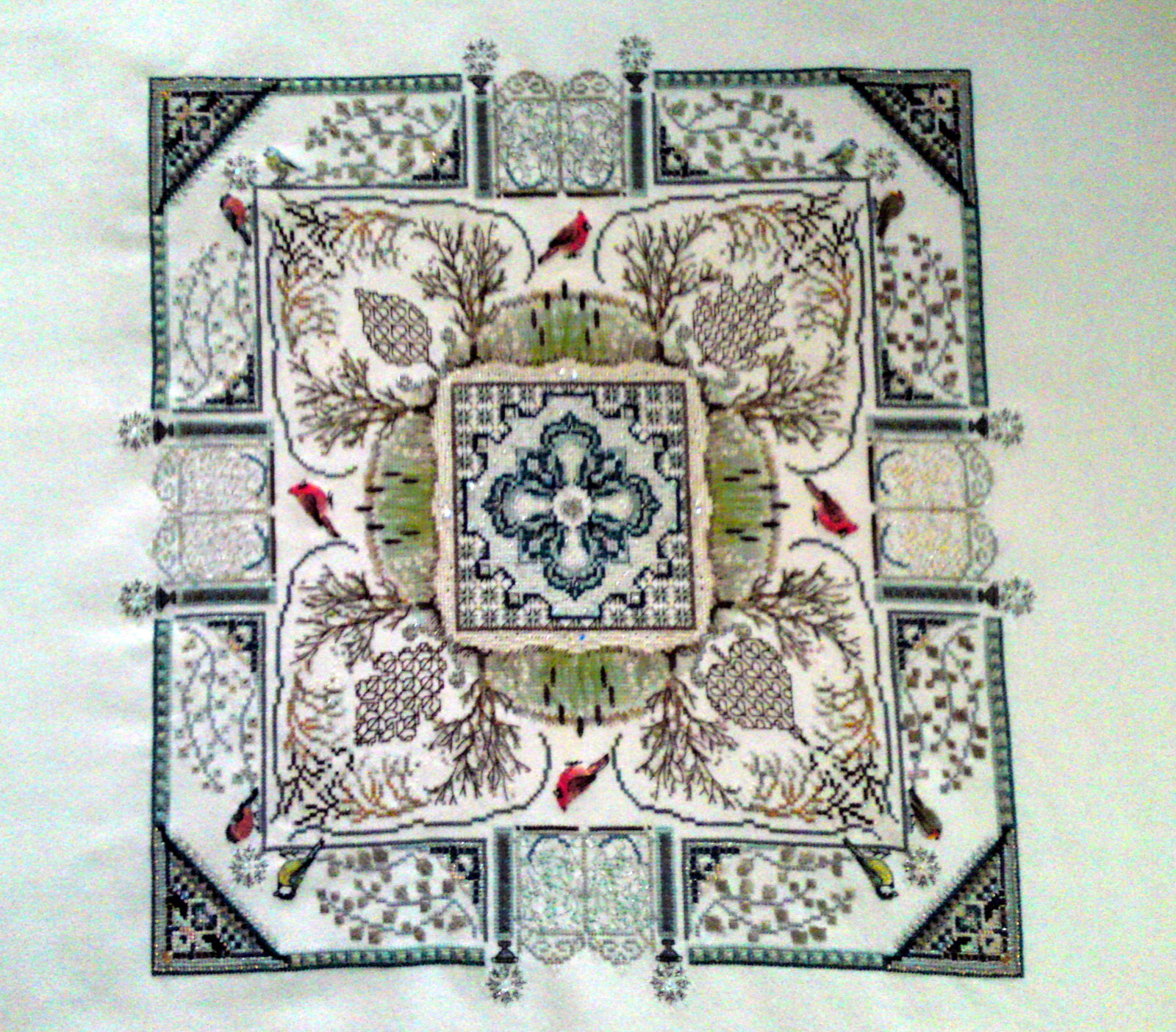 Châtelaine Stitchers Winterwatergarden finished!