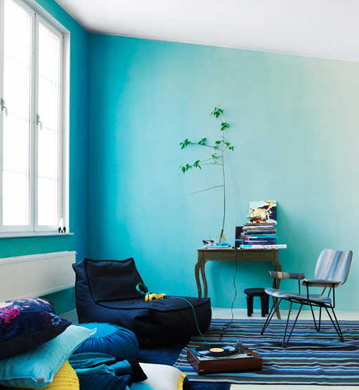 mur bleu turquoise photo Magnus Anesund via Nat et nature