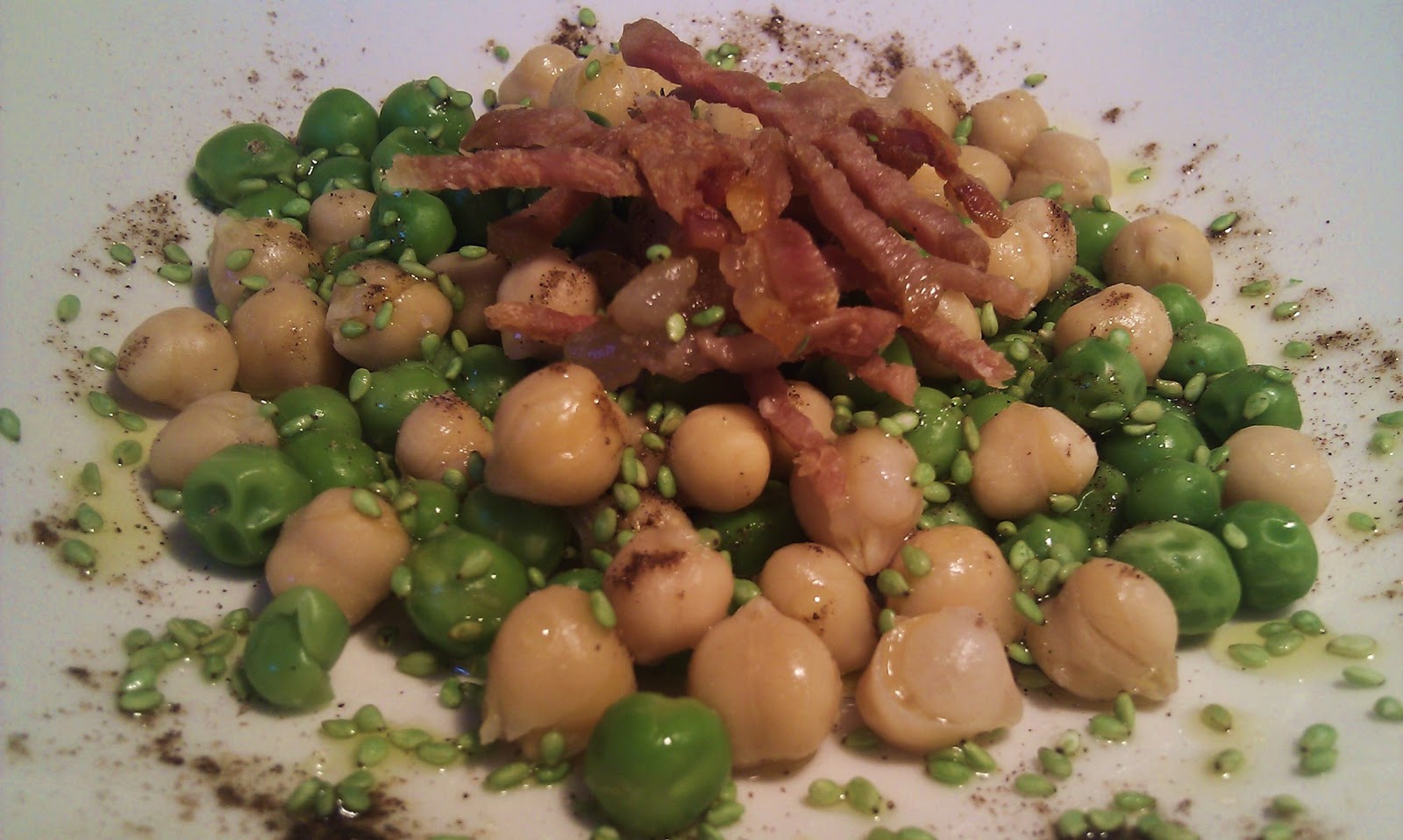 GUISANTES Y GARBANZOS CON WASABI Y CARADAMOMO El abrelatas