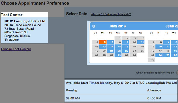 booking a gmat test date